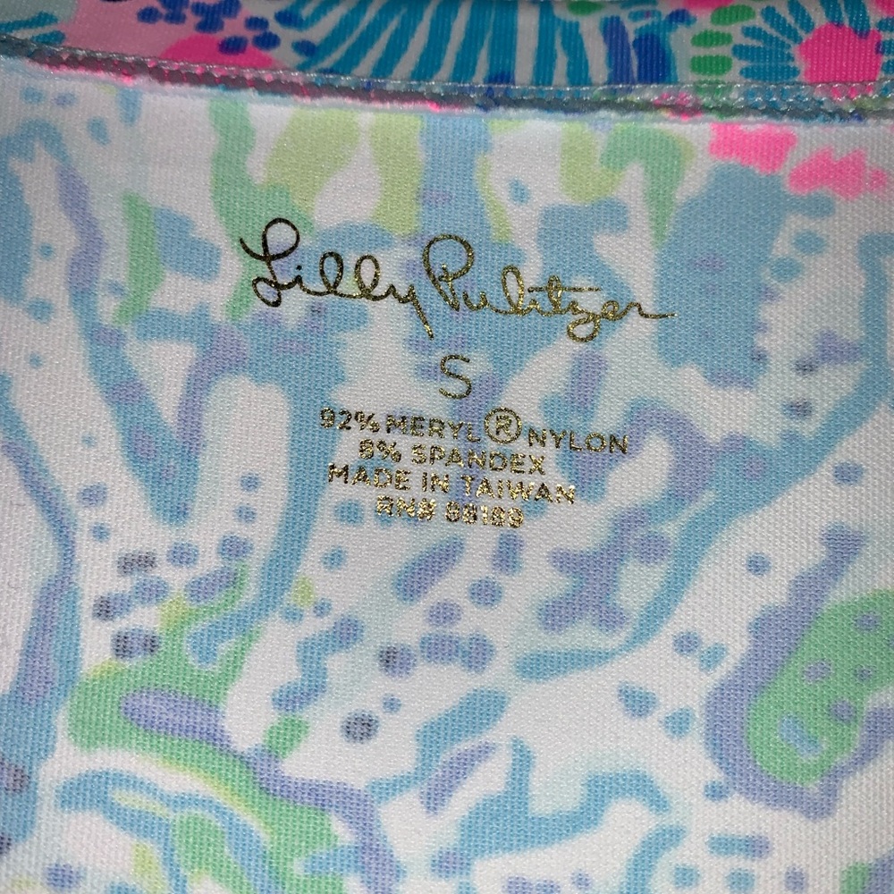 Lilly Pulitzer Vibrant Pink Turquoise Coral Dress Size S - Picture 2 of 4